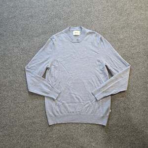 NO 7 Sweater Womens Size Small Blue Wool Round Neck Long Sleeve Casual Basic